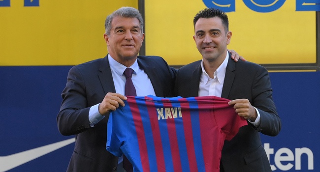 xavi unveiling 