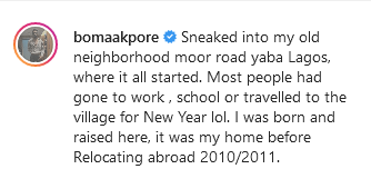 screenshot 2022 01 05 at 22 24 53 boma martins akpore on instagram sneaked into my old neighborhood moor road yaba lagos ...