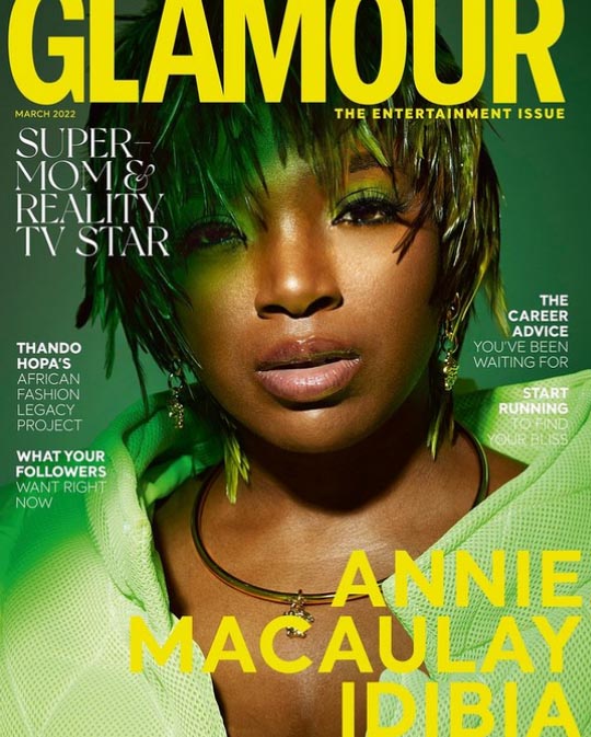 Annie Idibia is on the latest cover for South African fashion magazine