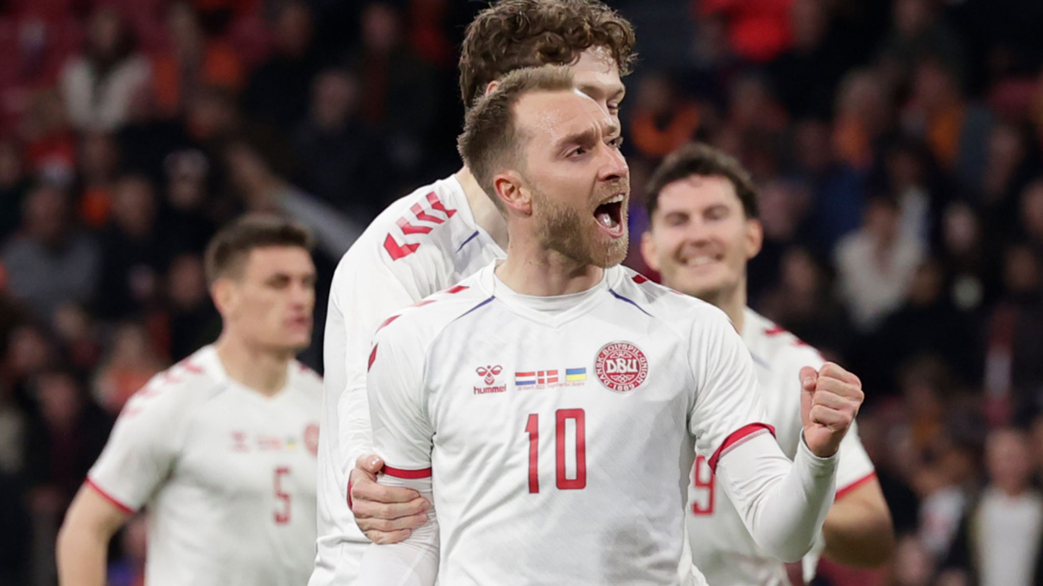 christian eriksen scores two minutes into first denmark match since cardiac issue