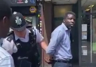 Nigerian Preacher Arrested On The Street Of The UK By The UK Police For Preaching In An Open Place.