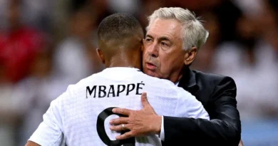 Ancelotti and Mbappe