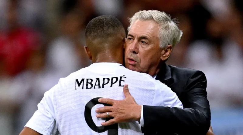 Ancelotti and Mbappe