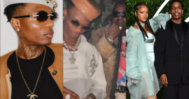 Wizkid spotted with Rihanna, ASAP Rocky, Dave Chappelle